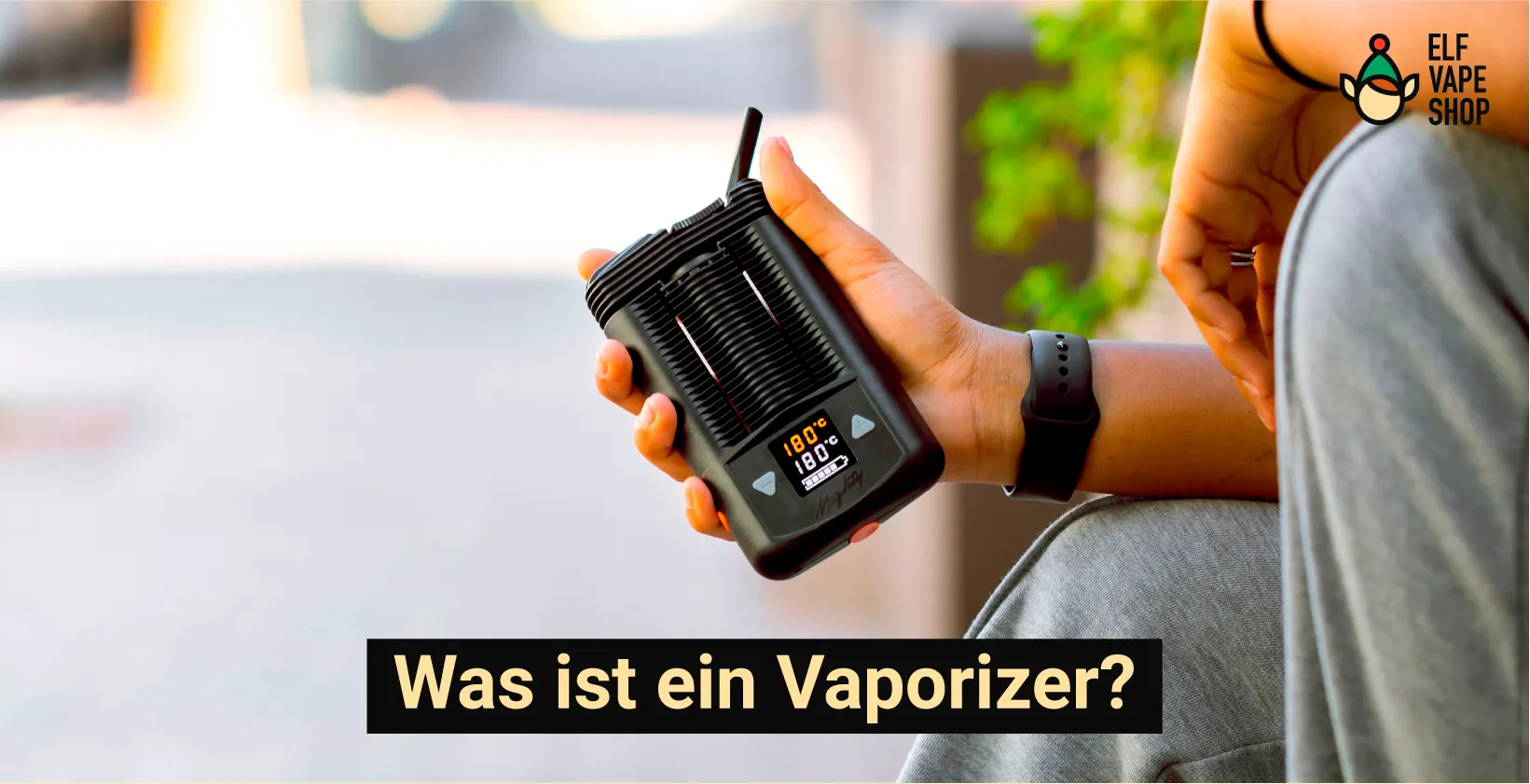 Vaporizer in der Hand