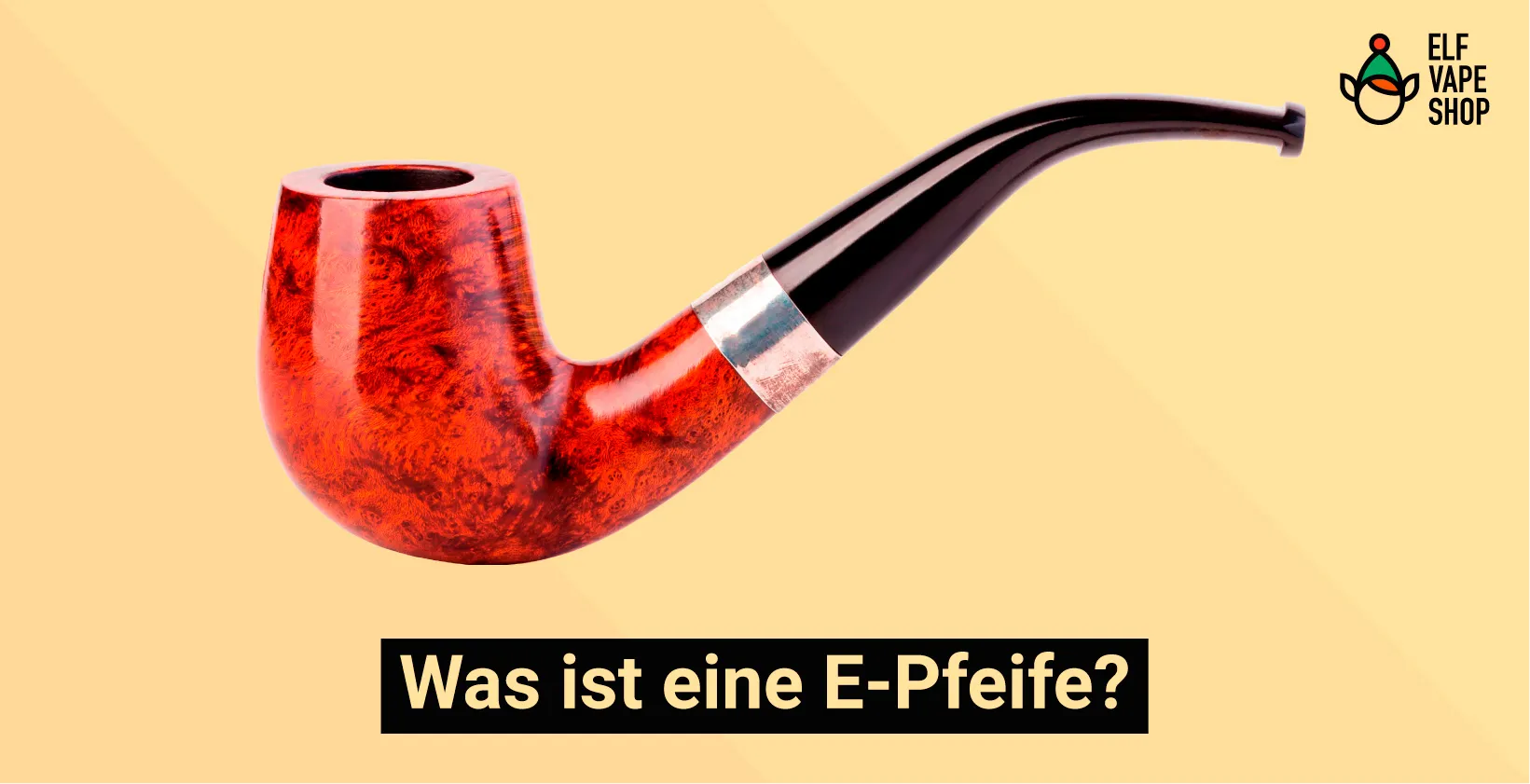 E-Pfeife mit Mundstück und Verdampfer