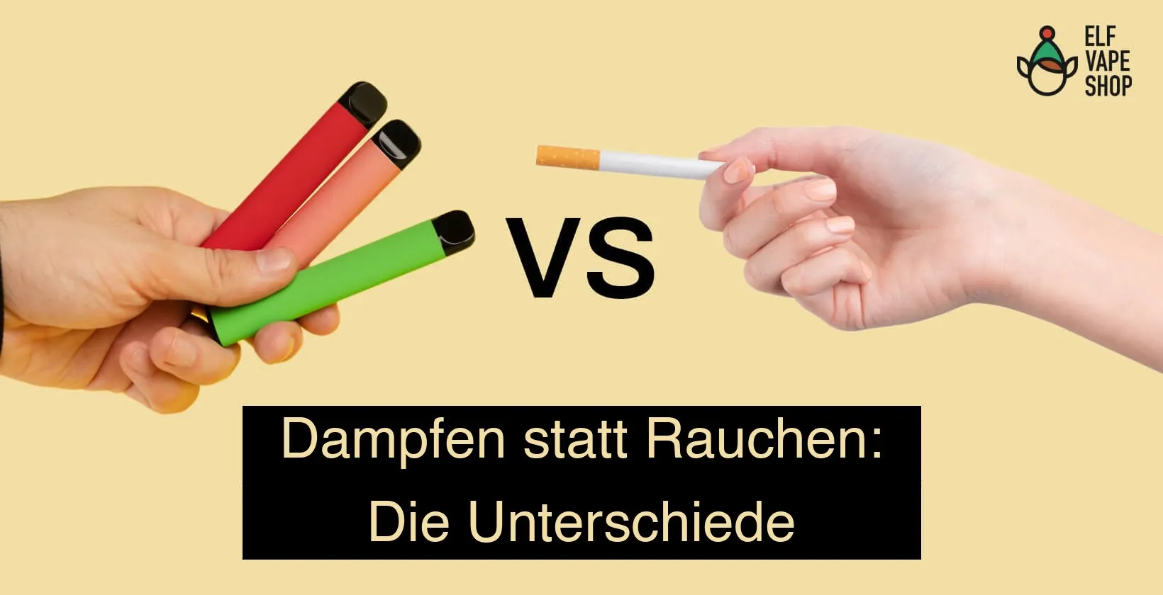 Dampfen statt Rauchen: ELFBAR und Zigarette im Vergleich