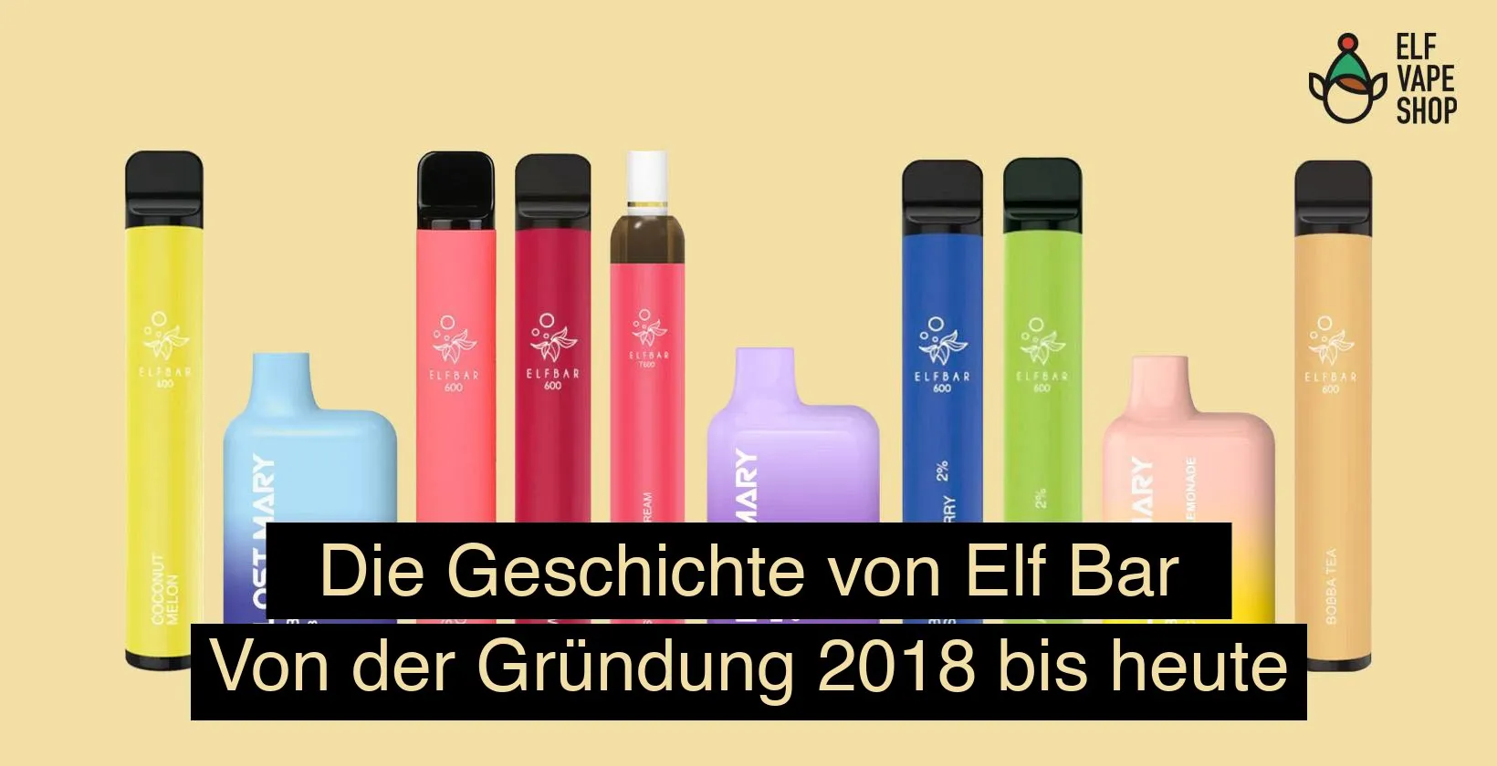 Die Geschichte von ELFBAR: ELFBAR 600 und Lost Mary Modelle